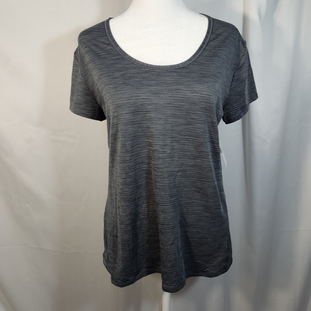 Athleta Charcoal Short Sleeve Tee